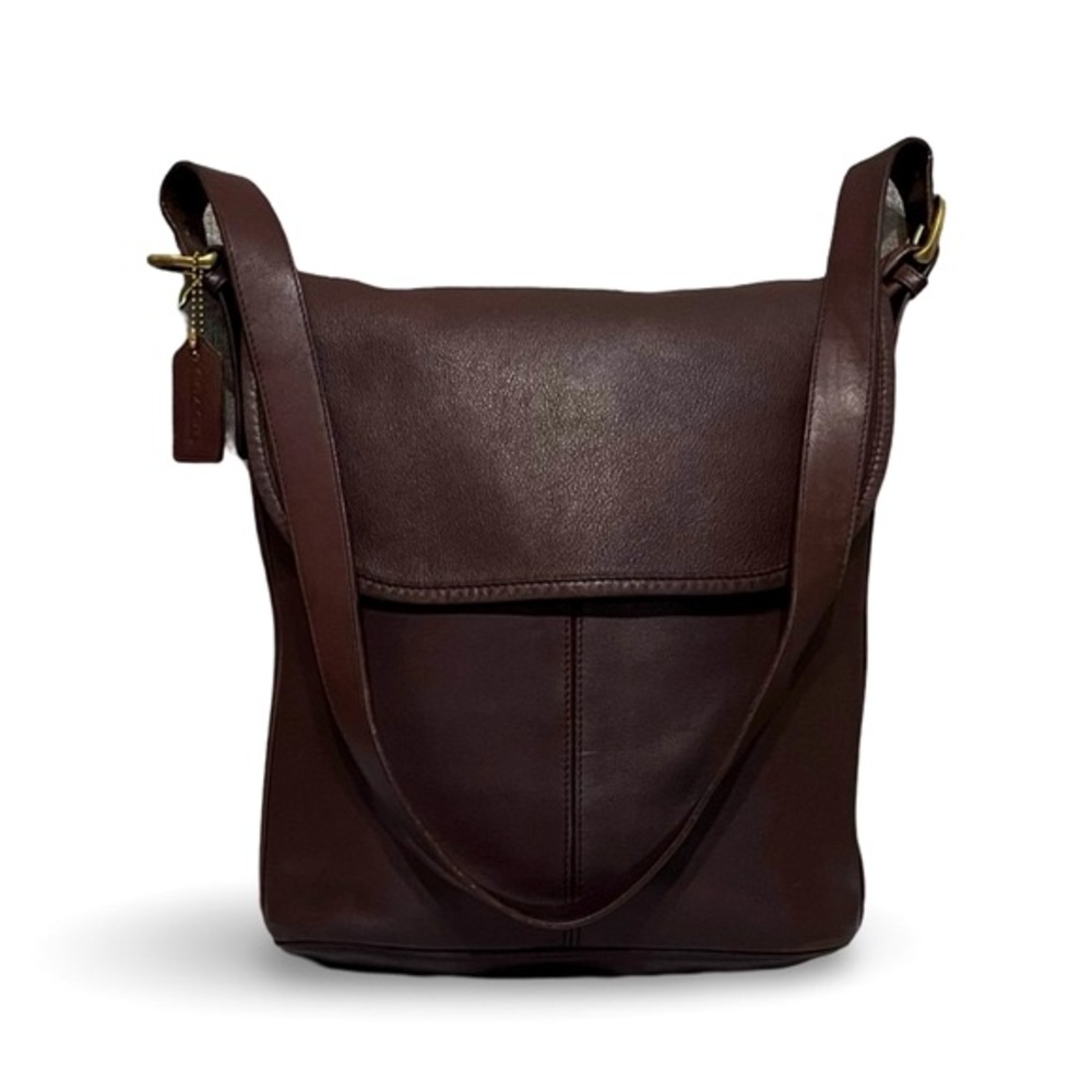 Coach Vintage Dark Brown Leather Whitney Shoulder Bag